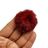 POMPOM ACHATADO MÉDIO 4,5CM (unidade) - Vinho