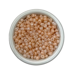 Miçangão 4mm - (50 gr.) - Salmão cintilante