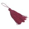 PINGENTE TASSEL POLIESTER - 9,5CM (5 UNIDADES) - VINHO