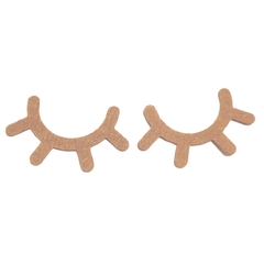 APLIQUE CÍLIOS DE FELTRO - CARAMELO - Grande 4 cm (um par)