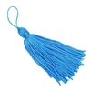 PINGENTE TASSEL POLIESTER - 9,5CM (5 UNIDADES) - AZUL TURQUESA