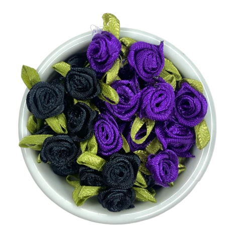 Kit mini flor rococó Halloween (10 unid.)