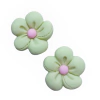APLIQUE FLOR 5 PÉTALAS - RESINA (3 unidades) - VERDE