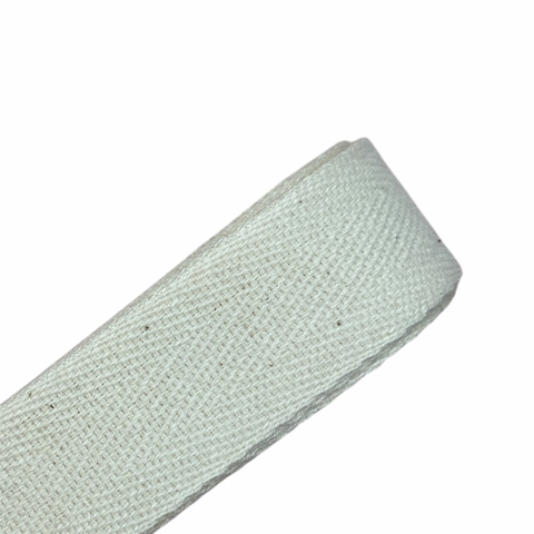 Fita de algodão 22mm - Cru (5 metros)