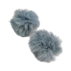 POMPOM REDONDO - 5CM (2 unidades) - Cinza