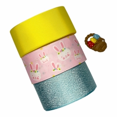 Kit 3 mts de fita + 1 aplique cestinha de ovos