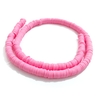 MIÇANGA - DISQUINHO DE FIMO 8MM (FIO 40 CM) - ROSA MÉDIO