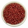 Miçangão 4mm - (50 gr.) - Vermelho metalizado