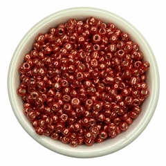 Miçangão 4mm - (50 gr.) - Vermelho metalizado