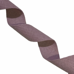 Fita tecido estilo tricot 35mm (2 metros) - Rosa antigo