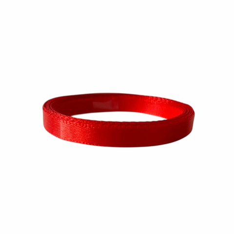 Fita de cetim 7mm (5 metros) - Vermelho