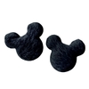 APLIQUE MICKEY DE PELUCIA - ACOLCHOADO (3 unidades) - PRETO