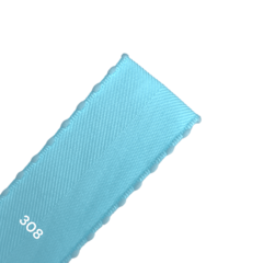 Fita bordinha com pompom Yama - 308 - azul bebê (3 mts) na internet