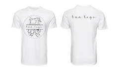 Camiseta branca pv premium personalizada (unidade) na internet