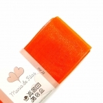Fita voal/organza Sanding - 023 - laranja cítrico (peça 5 metros)