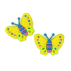 APLIQUE BORBOLETA (3 unidades) EMBORRACHADA - AMARELA