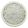 Pérolas 4mm abs coloridas (50 gramas) - Branco