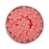 MINI FLORZINHA DE TECIDO - 2cm (pct com 20 unidades) - PÊSSEGO