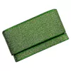 Kit fita cetim lurex sinimbu 10/38mm - verde (2 tamanhos) - 2 mts de cada