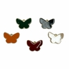 PINGENTE BORBOLETA - METAL DOURADO (3 unidades) CORES MISTAS