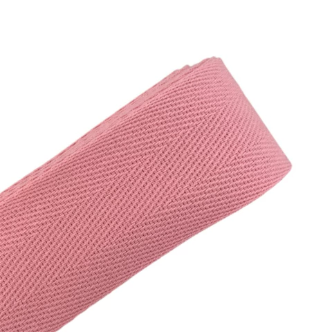 Fita de algodão colorida 40mm - Rosa (3 metros)