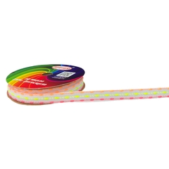 Fita Sinimbu bordinha pompom (rolo 10 mts) - Branco pesp. neon colors - comprar online