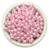 Pérolas 6mm abs coloridas (50 gramas) - Rosa bebê