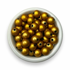 MIÇANGA - BOLA EMBORRACHADA 10MM - DOURADO (50 gr.)