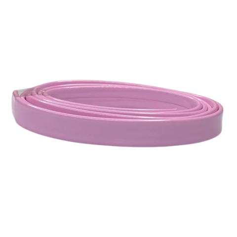 Tira de verniz 10mm - rosa bebê (metro)