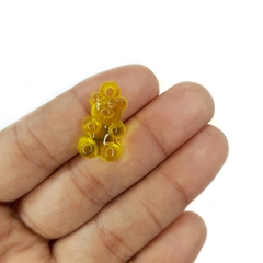 PINGENTE URSINHO TRANSLÚCIDO (GUMMY BEAR) - 15 unidades - AMARELO