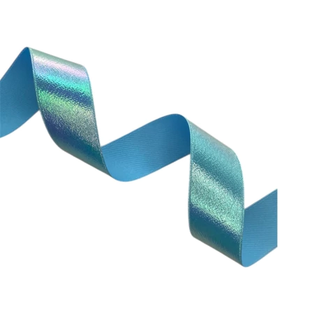 Fita Lamê metalizada 38mm - Azul (metro)