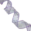 Fita organza poá 38mm (2 metros) - Lilás