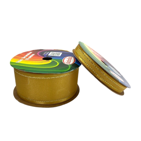 Fita Sinimbu Natal - dourado pesp. dourado (rolo 10 ms)