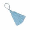 PINGENTE TASSEL POLIESTER - 9,5CM (5 UNIDADES) - AZUL BEBÊ