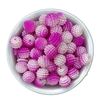 PÉROLA CRAQUELADA COM FURO PASSANTE - 10MM (25 gramas) - MESCLADO PINK E BRANCO