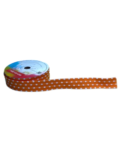 Fita Sinimbu bordinha pompom (rolo 10 mts) - Laranja pesp. branco na internet