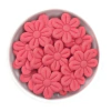 MINI FLORZINHA DE TECIDO - 2cm (pct com 20 unidades) - ROSA GOIABA