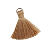 PINGENTE TASSEL COM ARGOLA - 2,5CM (5 UNIDADES) - BEGE