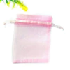 SACO DE ORGANZA ROSA (10 unidades)