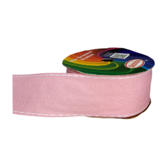 Fita jeans sinimbu - rosa candy pesp. branco (rolo 10 mts) - Mania de Fitas