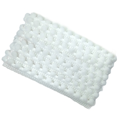 POMPOM GRELOT (pacote com 2 metros) - BRANCO