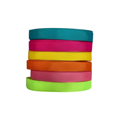 Kit gorgurão cores fortes 10mm (6 mts)