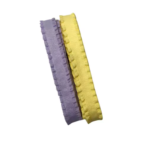 Kit gorgurão bordinha frufru 38mm (2 mts)