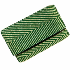 Kit fita Sinimbu chevron com brilho 10/38mm (4 mts) - Verde