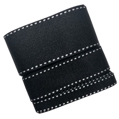 Fita Pespontada Sanding 10/22/38mm (3 mts) - Preto