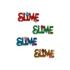 APLIQUE ACRÍLICO - SLIME - palavra (pct 3 unidades)