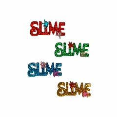 APLIQUE ACRÍLICO - SLIME - palavra (pct 3 unidades)