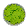 MINI FLORZINHA DE TECIDO - 2cm (pct com 20 unidades) - VERDE NEON