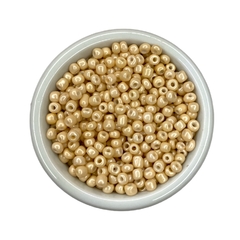 Miçangão 4mm - (50 gr.) - Salmão clarinho cintilante
