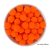Mini pompom (10mm) - aprox 100 unidades - LARANJA NEON
